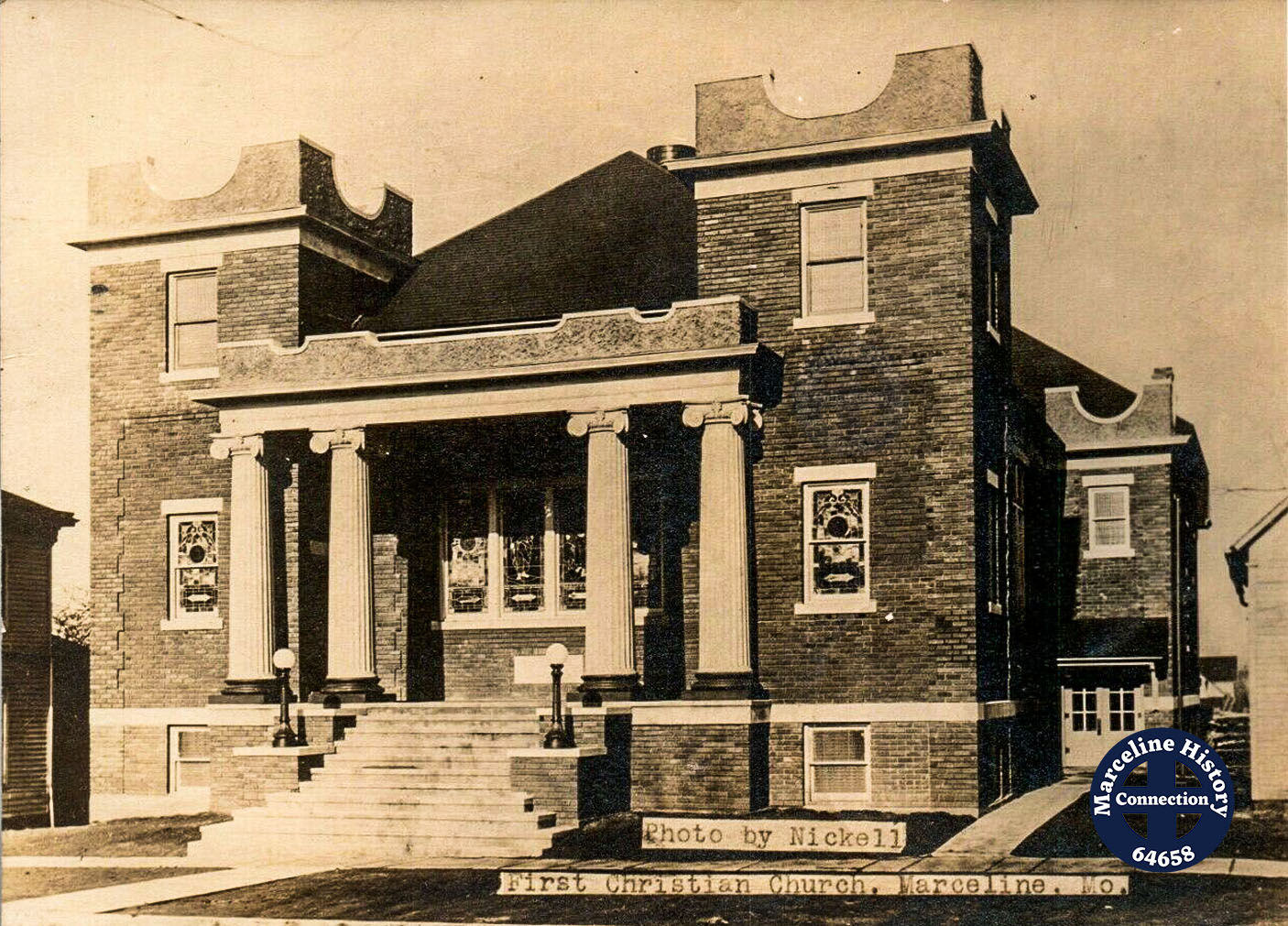 First Christian Church, Marceline, MO - Then | Marceline History Connection